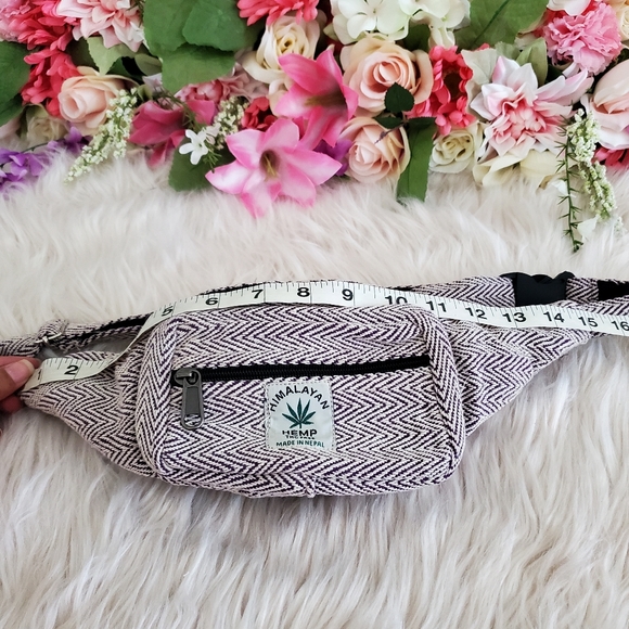 Nwot handmade hemp cotton boho fannypack - Picture 9 of 10